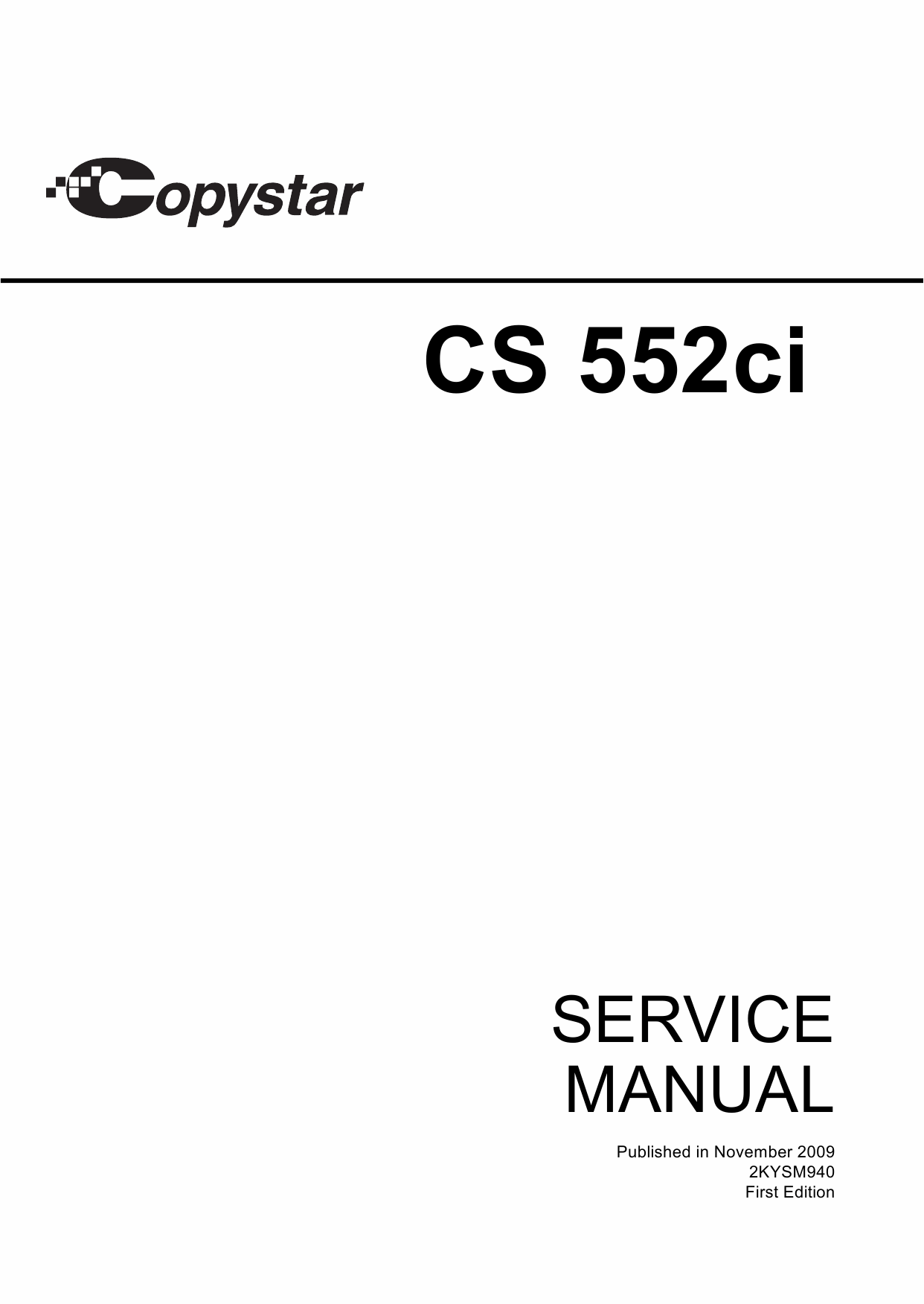 KYOCERA ColorMFP Copystar-CS-552ci Parts and Service Manual-1
